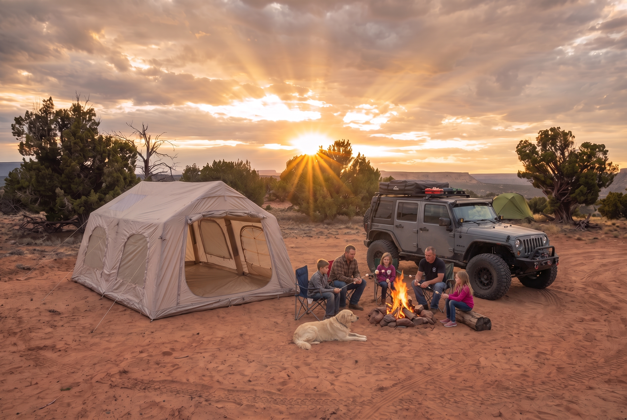 VIP dorm tent — static view